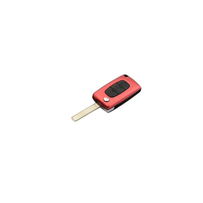 GUSCIO CHIAVE ROSSO 3 TASTI: TASTO APERTURA TASTO CHIUSURA TASTO LUCI PEUGEOT 207 WDWAWC 20062014, PEUGEOT 307 3A3C 20012005, P