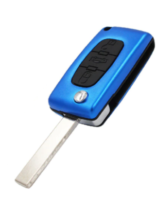 GUSCIO CHIAVE BLU 3 TASTI: NO ALLOGGIO BATTERIA TASTO APERTURA TASTO CHIUSURA TASTO PORTELLONE PEUGEOT 207 WDWAWC 20062014, PEU