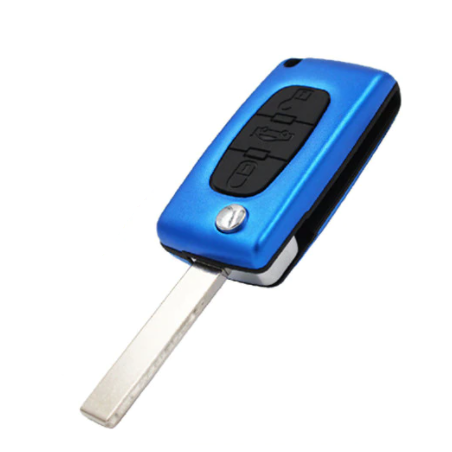 GUSCIO CHIAVE BLU 3 TASTI: NO ALLOGGIO BATTERIA TASTO APERTURA TASTO CHIUSURA TASTO PORTELLONE PEUGEOT 207 WDWAWC 20062014, PEU