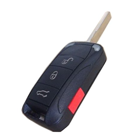 GUSCIO CHIAVE 3+1 TASTI: TASTO APERTURA TASTO CHIUSURA TASTO PORTELLONE TASTO PANIC PORSCHE CAYENNE 9PA 20032010, PORSCHE CAYEN