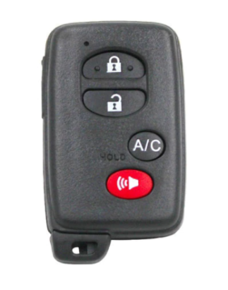 GUSCIO CHIAVE 3+1 TASTI: TASTO AC TASTO APERTURA TASTO CHIUSURA TASTO PORTELLONE TASTO PANIC TOYOTA LAND CRUISER J10 1998, TOYO