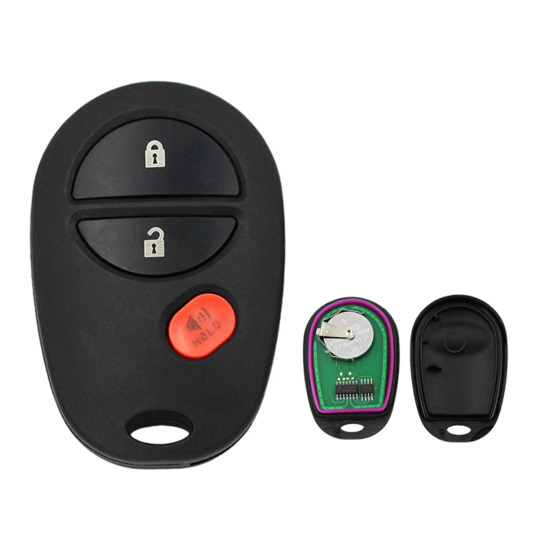 GUSCIO CHIAVE COMPLETO NOTE NO LAMA CON CHIP TIPO FREQUENZA: 315MHZ TASTO APERTURA TASTO CHIUSURA TASTO ANTIPANICO TOYOTA HIGHL