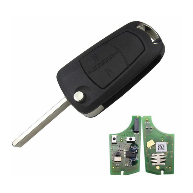 GUSCIO CHIAVE COMPLETO CON CHIP 7946 TASTO APERTURA TASTO CHIUSURA OPEL ASTRA G T98F35 19982004, OPEL ASTRA H A04 20042010, OPE