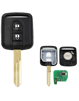 GUSCIO CHIAVE COMPLETO CON CHIP TIPO FREQUENZA: 433MHZ TASTO APERTURA TASTO CHIUSURA NISSAN CABSTAR F24MF24W 2007, NISSAN MICRA