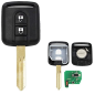 GUSCIO CHIAVE COMPLETO CON CHIP TIPO FREQUENZA: 433MHZ TASTO APERTURA TASTO CHIUSURA NISSAN CABSTAR F24MF24W 2007, NISSAN MICRA