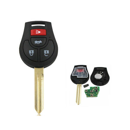 GUSCIO CHIAVE COMPLETO CON CHIP ID46 TIPO FREQUENZA: 315MHZ TASTO APERTURA TASTO CHIUSURA TASTO PORTELLONE TASTO ANTIPANICO NIS