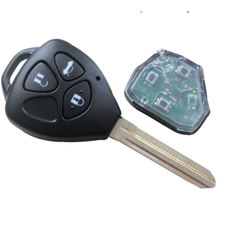 GUSCIO CHIAVE COMPLETO CON CHIP 4D67 TIPO FREQUENZA: 315MHZ TASTO APERTURA TASTO CHIUSURA TASTO PORTELLONE TOYOTA CAMRY 1996, T