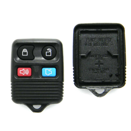 GUSCIO CHIAVE 4 TASTI: SENZA LAMA TASTO APERTURA TASTO CHIUSURA TASTO PORTELLONE TASTO PANIC FORD FIESTA I GFBT 1978198  FORD F