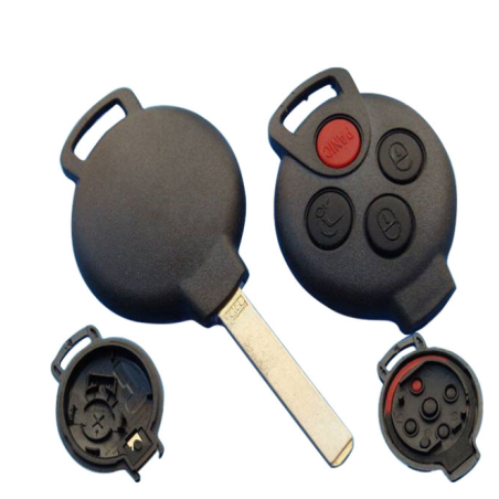 GUSCIO CHIAVE 3+1 TASTI: TASTO APERTURA TASTO CHIUSURA TASTO PORTELLONE TASTO PANIC LAMA HU101 SMART FORTWO 451 2007201  SMART 