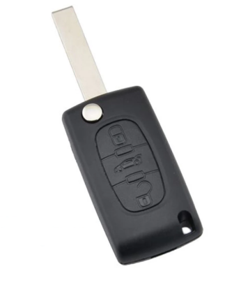 GUSCIO CHIAVE 3 TASTI: NO LOGO TASTO APERTURA TASTO CHIUSURA TASTO PORTELLONE PEUGEOT 307 3A3C 20012005, PEUGEOT 307 3A3C 20052