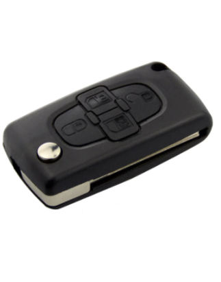 GUSCIO CHIAVE 4 TASTI: ALLOGGIO BATTERIA CE0536-NO LOGO TASTO APERTURA TASTO CHIUSURA TASTO PORTE LATERALI CITROEN C3 FCFN 2002