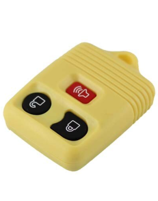GUSCIO CHIAVE GIALLO 3 TASTI: SENZA LAMA TASTO APERTURA TASTO CHIUSURA TASTO PANIC FORD RANGER EREQRET 20062009, FORD RANGER EQ