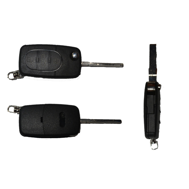 GUSCIO CHIAVE NERO 3 TASTI: BATTERIA 2032 TASTO APERTURA TASTO CHIUSURA TASTO PORTELLONE LAMA HU66 AUDI A3 8P18PA 20032008, AUD