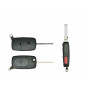 GUSCIO CHIAVE NERO 2+1 TASTI: BATTERIA 1616 TASTO APERTURA TASTO CHIUSURA TASTO PANIC LAMA HU66 AUDI A3 8P18PA 20032008, AUDI A