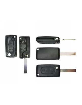 GUSCIO CHIAVE NERO 2 TASTI: TASTO APERTURA TASTO CHIUSURA LAMA HU83 CITROEN BERLINGO MF 20022008, CITROEN BERLINGO B9 20082015,