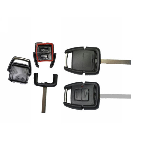 GUSCIO CHIAVE NERO 2 TASTI: TASTO APERTURA TASTO CHIUSURA LAMA HU100 OPEL AGILA H00 19992008, OPEL ASTRA G T98F35 19982004, OPE