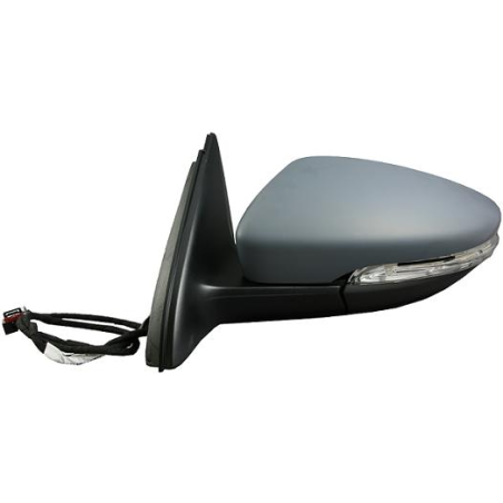 RETROVISORE ELETTRICO DESTRO 10 PIN CON PRIMER TERMICO VETRO CONVESSO RICHIUDIBILE ELETTRICAMENTE CON FANALINO INTEGRATO CON SI