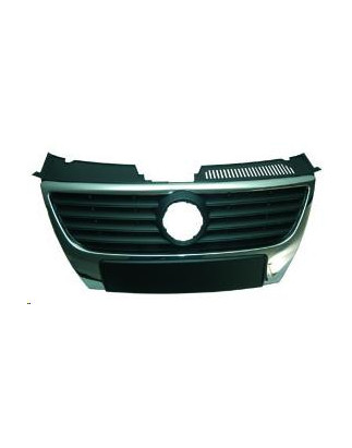 GRIGLIA NERA DIAM 13CM CON CORNICE CROMATA VOLKSWAGEN PASSAT 3C23C5 20052011