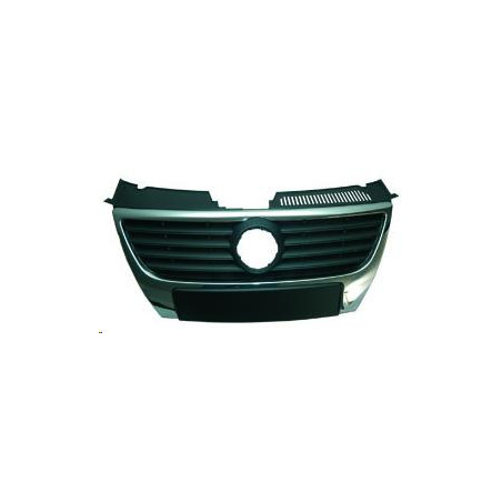 GRIGLIA NERA DIAM 13CM CON CORNICE CROMATA VOLKSWAGEN PASSAT 3C23C5 20052011