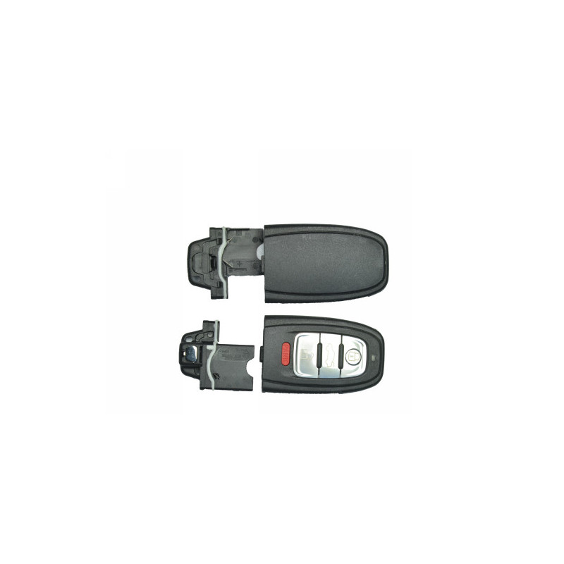 GUSCIO CHIAVE NERO CON TASTI ARGENTO 3+1 TASTI: TASTO APERTURA TASTO CHIUSURA TASTO PORTELLONE TASTO PANIC AUDI A4 8KH8K28K5 20