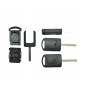 GUSCIO CHIAVE NERO 2 TASTI: TASTO APERTURA TASTO CHIUSURA LAMA HU100 OPEL COMBO TF0TF1 2000201  OPEL CORSA C X01 20002006, OPEL