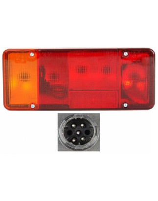FANALE POSTERIORE SINISTRO CON PORTALAMPADA CONNETTORE CENTRALE IVECO DAILY 20002007