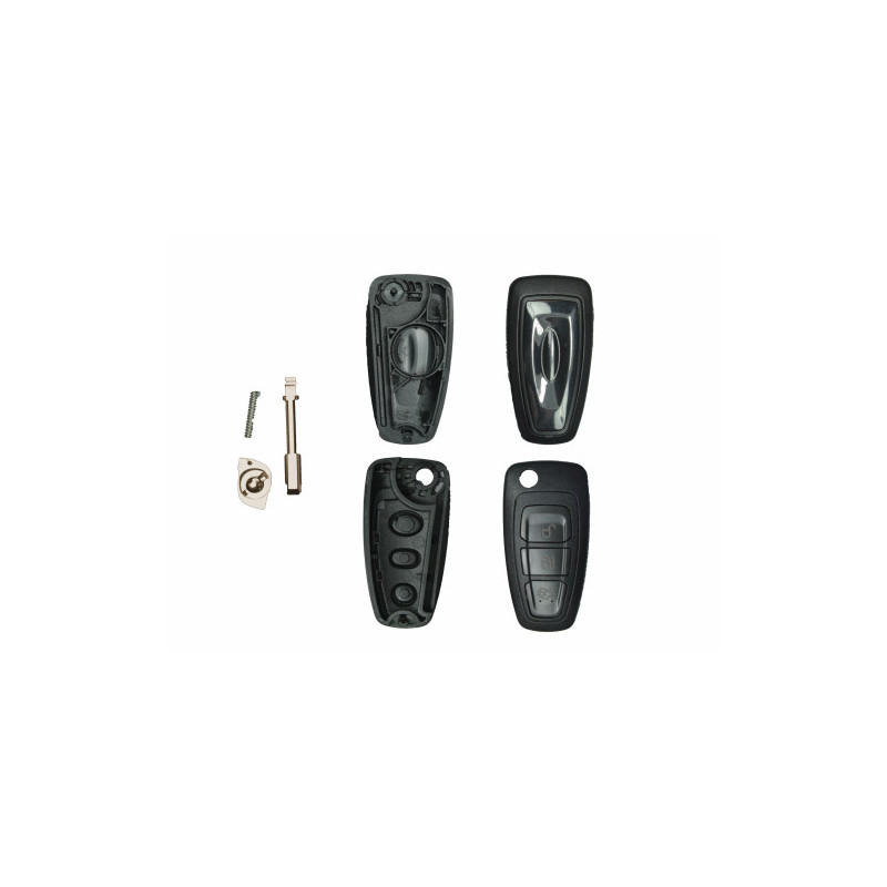 GUSCIO CHIAVE NERO 3 TASTI: TASTO APERTURA TASTO CHIUSURA TASTO PORTELLONE LAMA FO21 FORD B-MAX JK 201  FORD FIESTA CB1JHJD 200