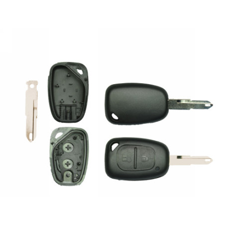 GUSCIO CHIAVE NERO 2 TASTI: TASTO APERTURA TASTO CHIUSURA LAMA NE73 RENAULT KANGOO KC0KC1 20032008, RENAULT MEGANE CABRIO EM0EM
