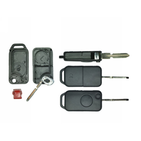 GUSCIO CHIAVE NERO 1 TASTI: TASTO APERTURA TASTO CHIUSURA LAMA HU39 MERCEDES-BENZ C CLASS W202 19931999, MERCEDES-BENZ C CLASS 