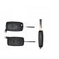 GUSCIO CHIAVE NERO 2 TASTI: BATTERIA 2032 TASTO APERTURA TASTO CHIUSURA LAMA HU66 AUDI A3 8P18PA 20032008, AUDI A4 8E28E5 20002