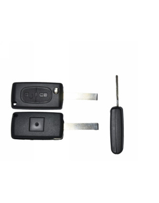 GUSCIO CHIAVE NERO 2 TASTI: TASTO APERTURA TASTO CHIUSURA LAMA HU83 CITROEN C2 JM 20082010, CITROEN C3 SC 20102013, CITROEN C4 