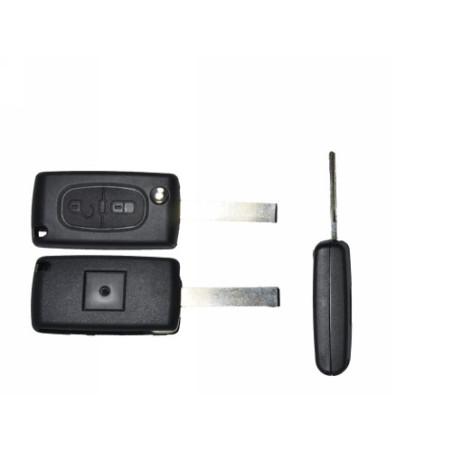GUSCIO CHIAVE NERO 2 TASTI: TASTO APERTURA TASTO CHIUSURA LAMA HU83 CITROEN C2 JM 20082010, CITROEN C3 SC 20102013, CITROEN C4 