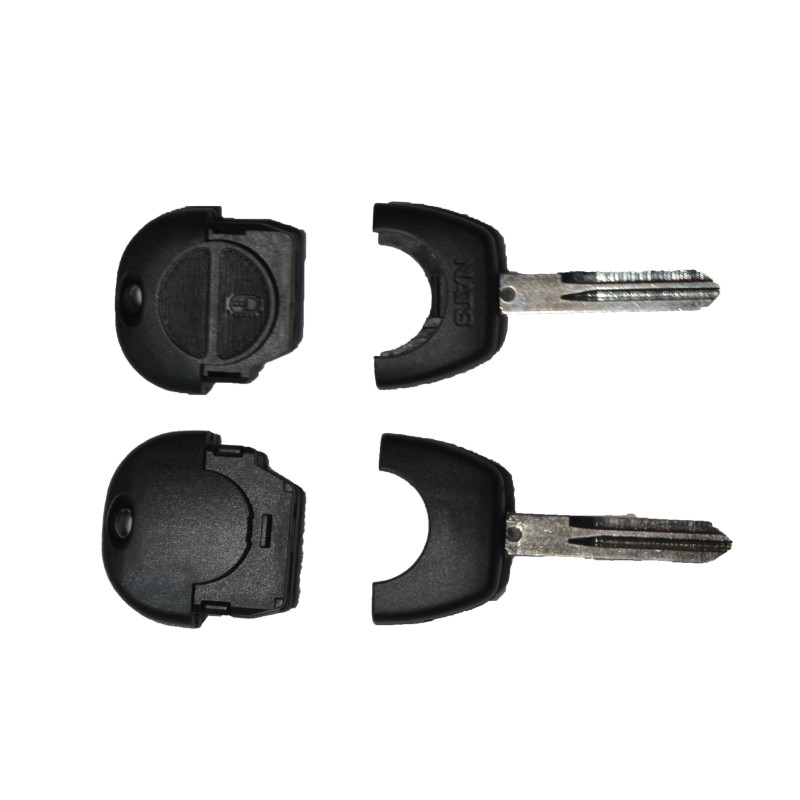 GUSCIO CHIAVE NERO 2 TASTI: NUOVO STILE TASTO APERTURA TASTO CHIUSURA LAMA NSN14 NISSAN ALMERA HB N16 20002006, NISSAN ALMERA L