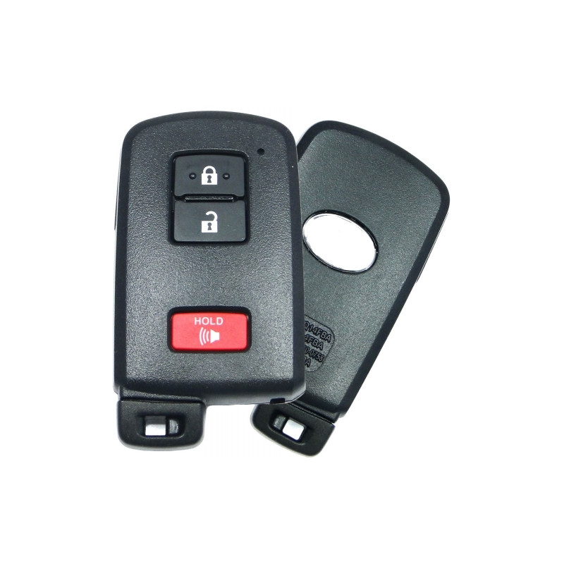GUSCIO CHIAVE 2+1 TASTI: SENZA GOMMINO PAD INTERNO TASTO APERTURA TASTO CHIUSURA TASTO PANIC TOYOTA LAND CRUISER J10 19982007, 