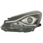 PROIETTORE SINISTRO LED CON PARABOLA CON LUCE DIURNA LED CON LENTICOLARE CON PREDISPOSIZIONE REGOLAZIONE ELETTRICA TOYOTA YARIS