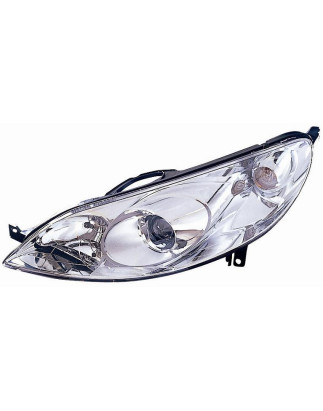 PROIETTORE DESTRO H7,H1 CON PREDISPOSIZIONE REGOLAZIONE ELETTRICA PEUGEOT 407 6D6C 20042010