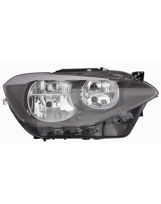 PROIETTORE DESTRO 5 PORTE 2H7 CON PARABOLA NERA CON MOTORE BMW SERIES 1 35D F21F20 20112015