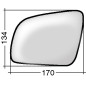 VETRO CON PIASTRA SINISTRO ASFERICO TERMICO MERCEDES-BENZ C CLASS W204 20072011 VERS 2009, MERCEDES-BENZ C CLASS COUPE W204 201