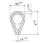 TRAFILATO GOCCIOLATOIO NERO FIAT 500 F  L  R 19651975      , FIAT 850 19641971