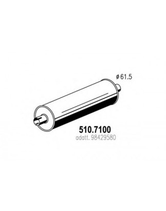 FIAT-IVECO EUROCARGO 606575 SILENZIATORE