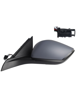 RETROVISORE ELETTRICO SINISTRO 9 PIN CON PRIMER TERMICO VETRO CONVESSO RICHIUDIBILE ELETTRICAMENTE CON FANALINO INTEGRATO CON L