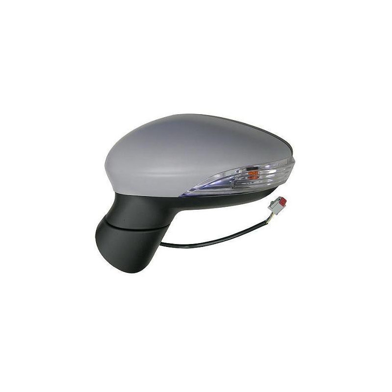 RETROVISORE ELETTRICO SINISTRO 10 PIN CON PRIMER TERMICO ASFERICO RICHIUDIBILE ELETTRICAMENTE CON FANALINO INTEGRATO CON LUCE D