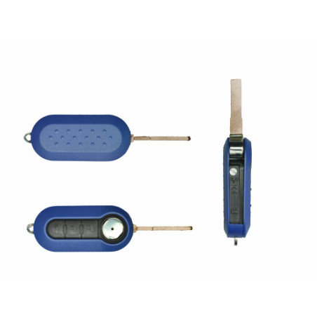 GUSCIO CHIAVE BLU 3 TASTI: TASTO APERTURA TASTO CHIUSURA TASTO PORTELLONE LAMA SIP22 FIAT 500 312 20072015, FIAT 500 L 351352 2