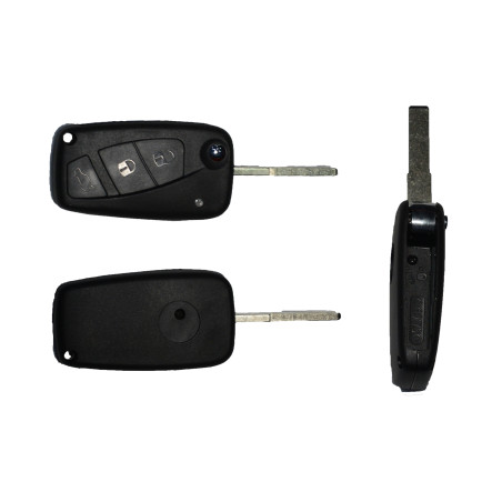 GUSCIO CHIAVE NERO 3 TASTI: VANO BATTERIA LATERALE TASTO APERTURA TASTO CHIUSURA TASTO PORTELLONE LAMA SIP22 FIAT PANDA 169 200