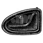 MANIGLIA INTERNA GRIGIO ANTERIOREPOSTERIORE DESTRO DACIA LOGAN-MCVPUPVAN I KSLSUS 20052012      , DACIA LOGAN-MCV I KSLSUS 2008