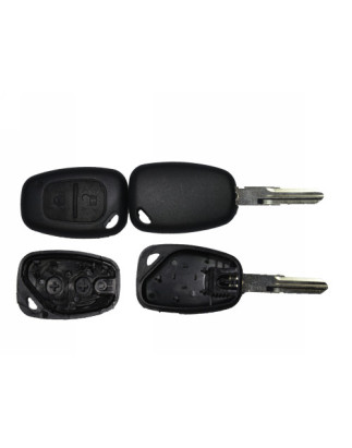 GUSCIO CHIAVE NERO 2 TASTI: TASTO APERTURA TASTO CHIUSURA LAMA VAC102 RENAULT KANGOO KC0KC1 20032008