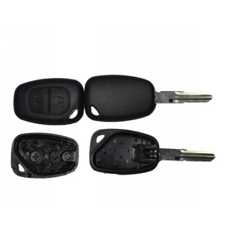 GUSCIO CHIAVE NERO 2 TASTI: TASTO APERTURA TASTO CHIUSURA LAMA VAC102 RENAULT KANGOO KC0KC1 20032008
