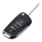 GUSCIO CHIAVE NERO 3 TASTI: TASTO APERTURA TASTO CHIUSURA TASTO PORTELLONE LAMA HU83 CITROEN DS3 SA 20102014