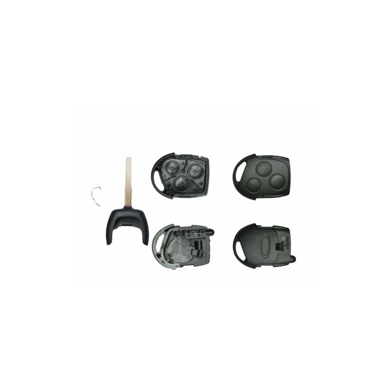 GUSCIO CHIAVE NERO 3 TASTI: TASTO APERTURA TASTO CHIUSURA TASTO PORTELLONE LAMA HU101 FORD FOCUS DNWDFW 19982004