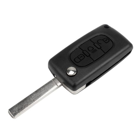 GUSCIO CHIAVE 3 TASTI: NO LOGO-ALLOGGIO BATTERIA CE0536 TASTO APERTURA TASTO CHIUSURA TASTO LUCI CITROEN C4 PICASSOGRAND PICASS
